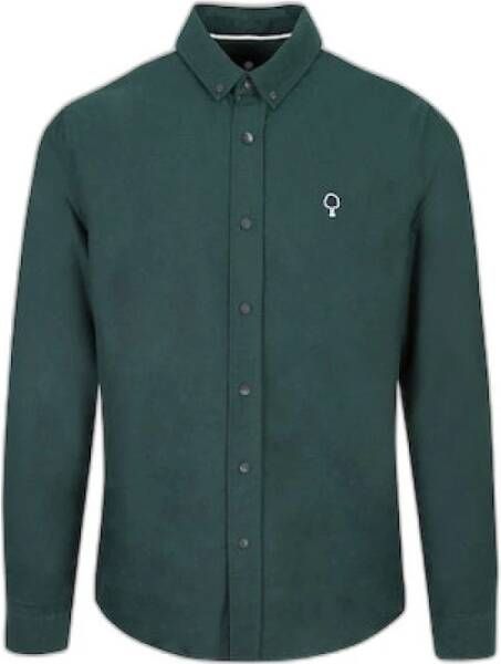Faguo Ivoy Katoenen Shirt Green Heren