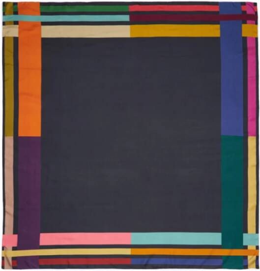 Faliero Sarti Geometrische Vierkante Zijden Sjaal Multicolor Dames