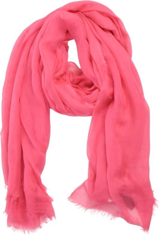 Faliero Sarti Zijdeachtige sjaals Roze Dames