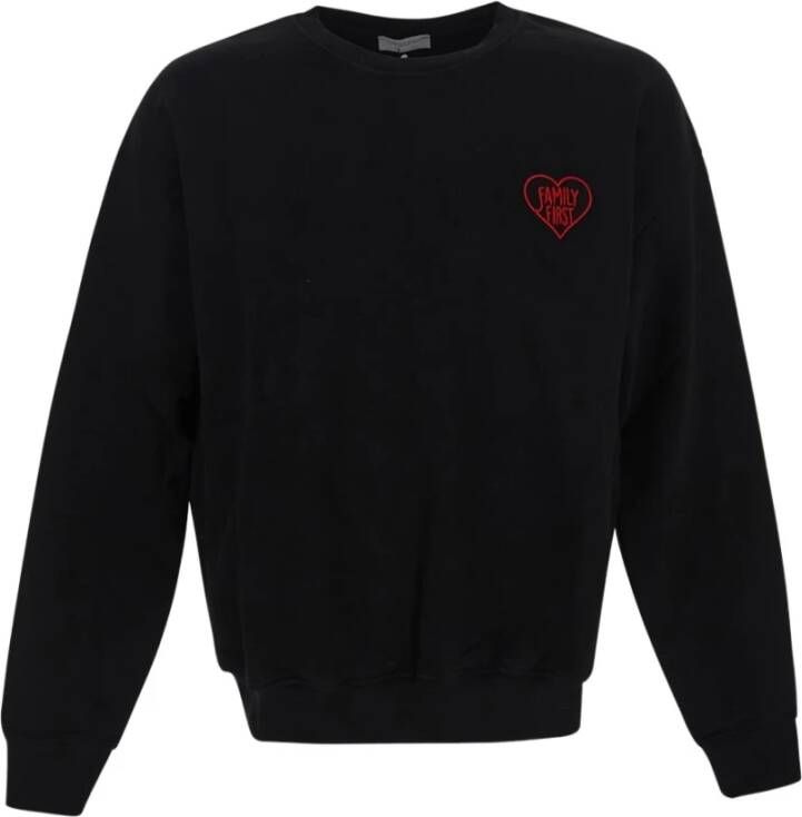 Family First Hart Crewneck Sweatshirt Zwart Heren