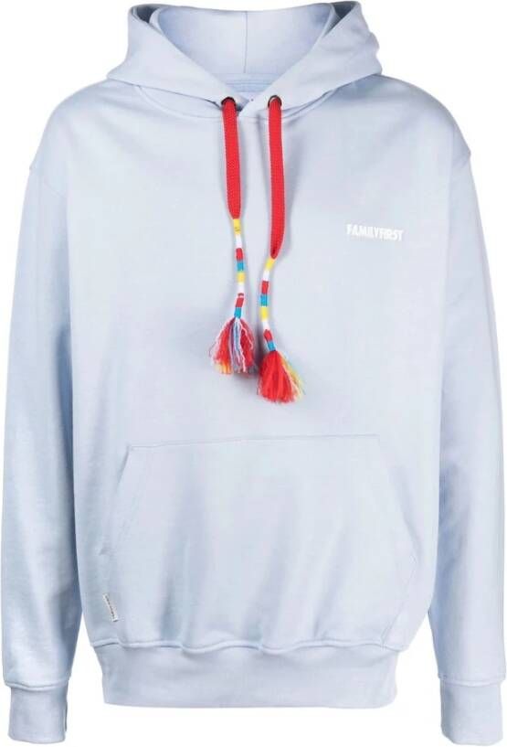 Family First Hoodies Blauw Heren