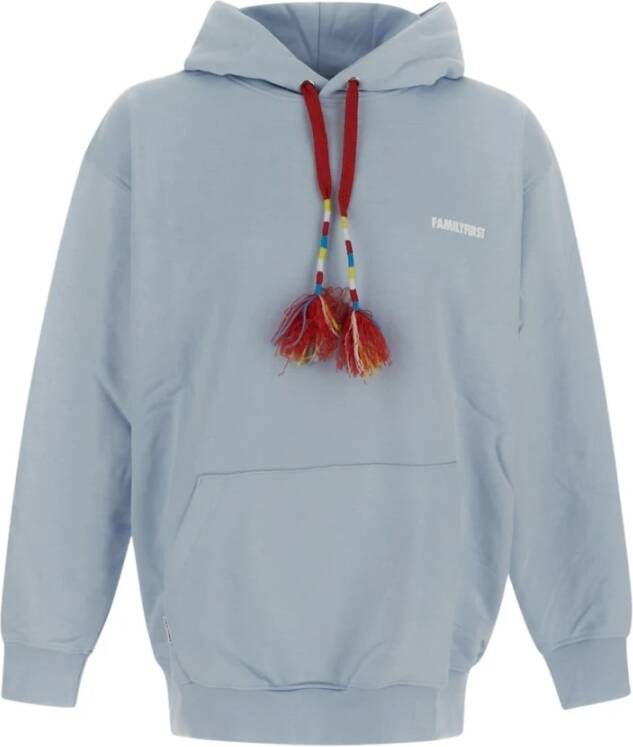 Family First Hoodies Blauw Heren