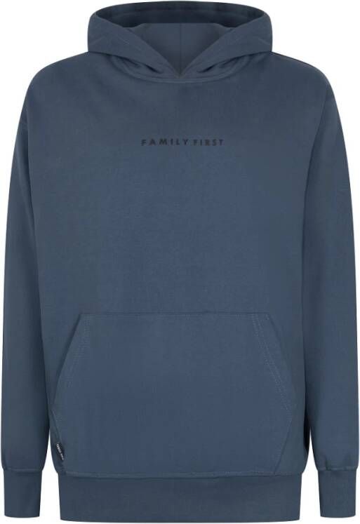 Family First Milano Basic Hoodie Senior Blue Blauw Heren