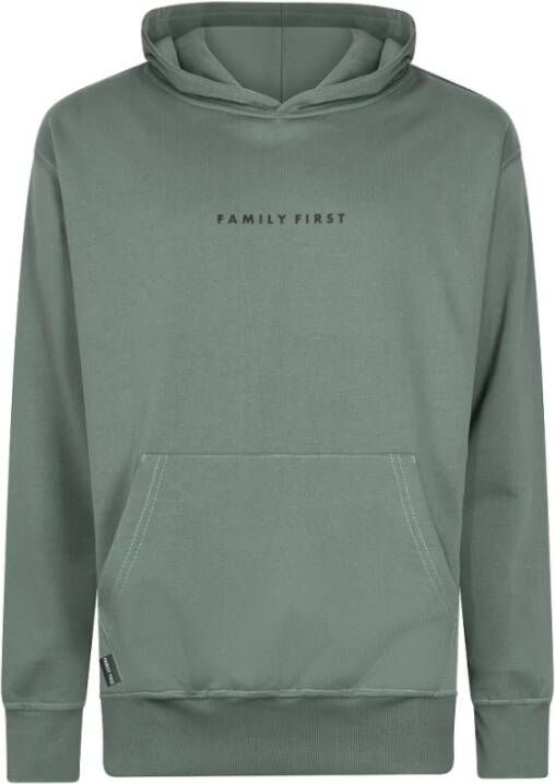 Family First Milano Basic Hoodie Senior Green Groen Heren
