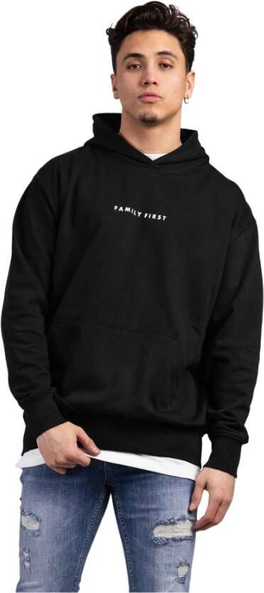 Family First Milano Box Logo Hoodie Zwart Heren