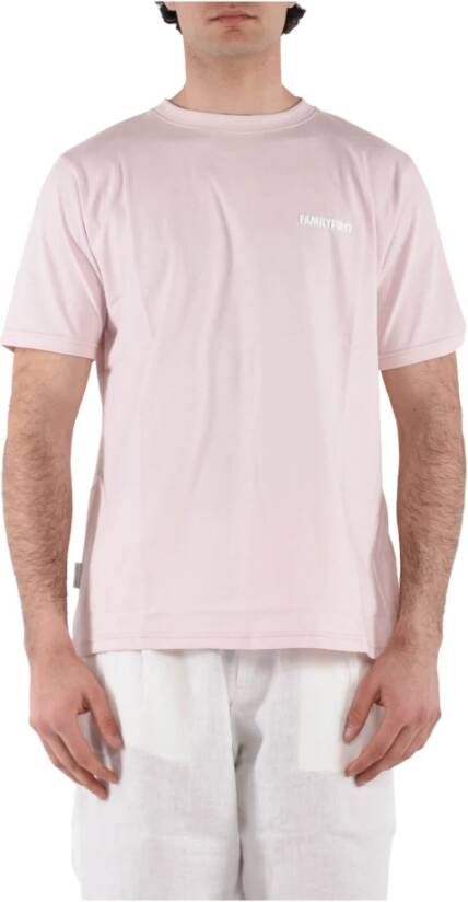 Family First T-Shirts Roze Heren