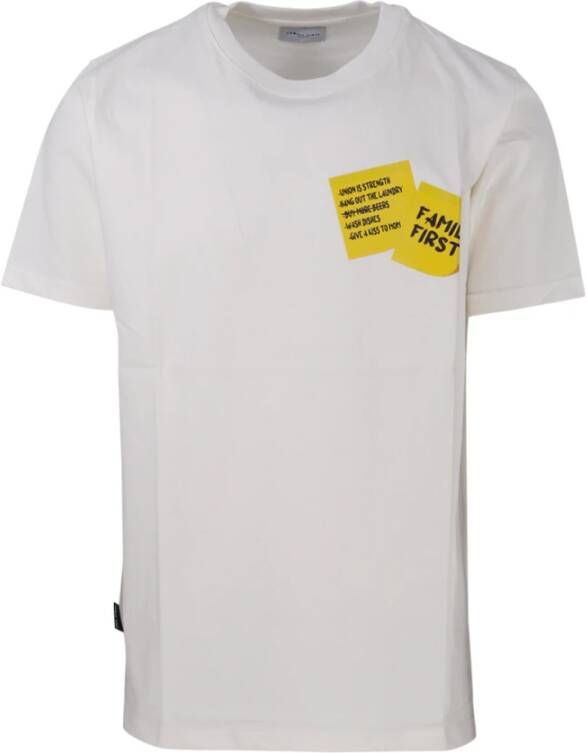 Family First T-shirts Wit Heren