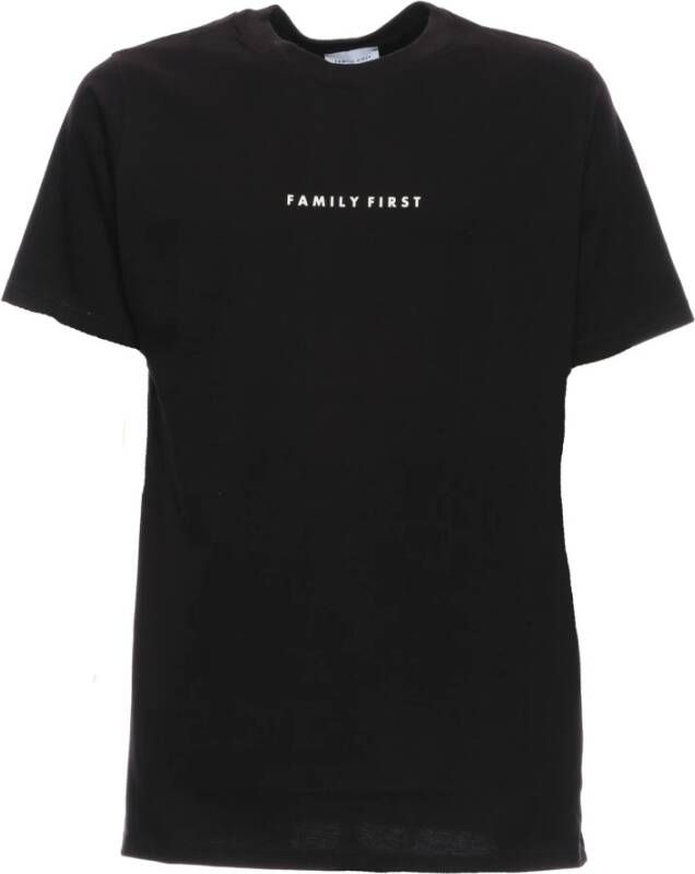 Family First T-Shirts Zwart Heren
