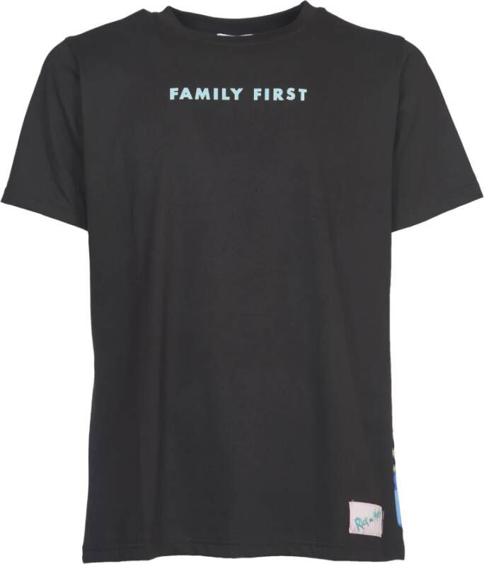Family First T-Shirts Zwart Heren