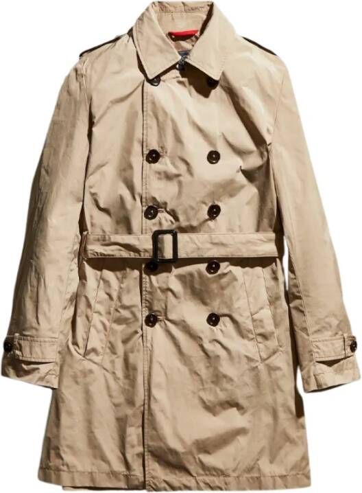 Fay Belted Coats Bruin Heren