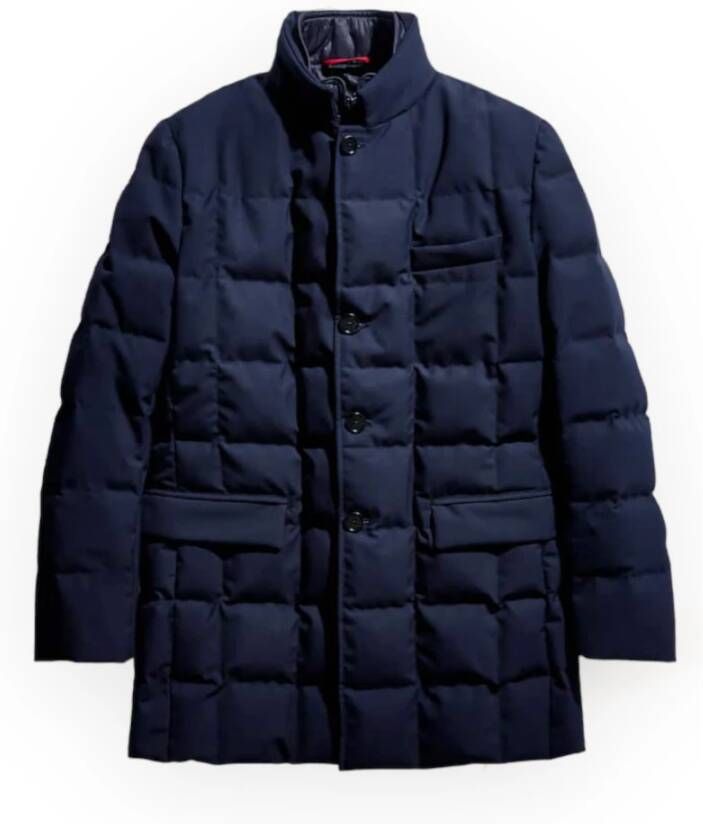 Fay Down Coats Blauw Heren