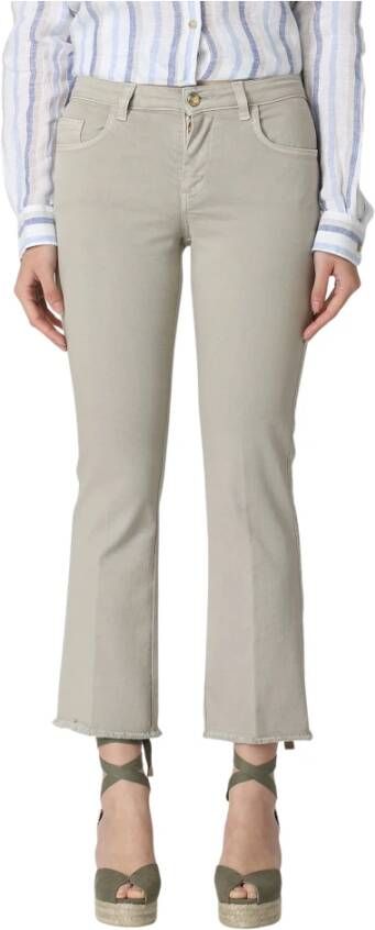 Fay Flared Jeans Beige Dames