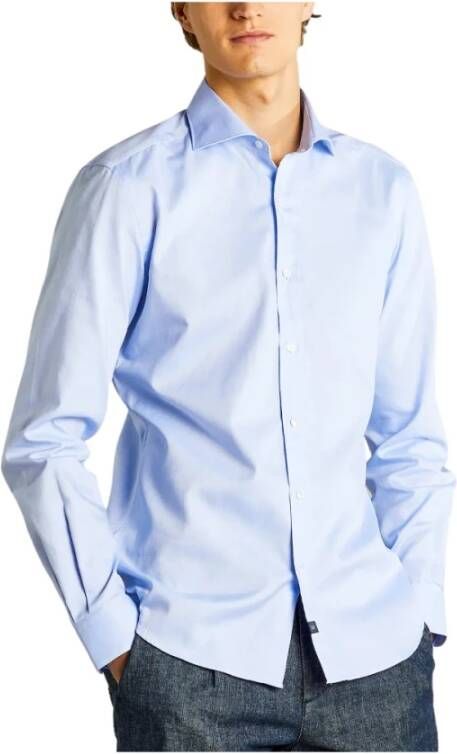 Fay Formal Shirts Blauw Heren