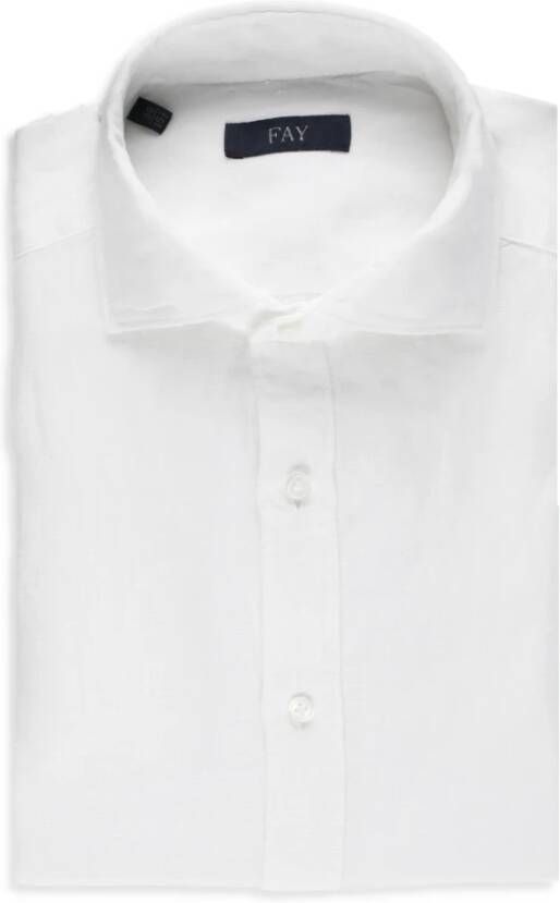 Fay Formal Shirts Wit Heren