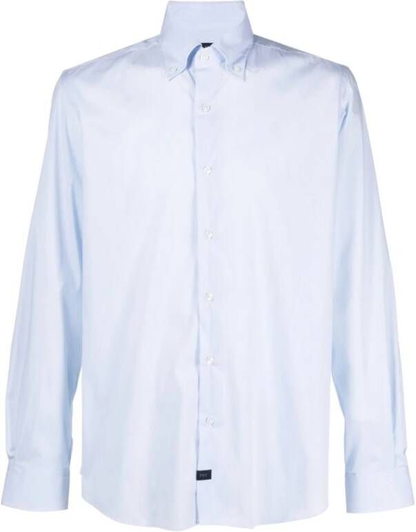 Fay Formele shirts Blauw Heren