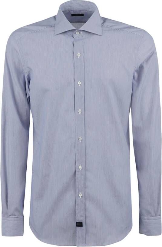 Fay Formele shirts Blauw Heren