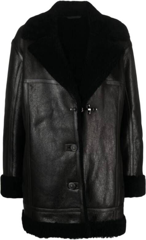 Fay Leather Jackets Zwart Dames