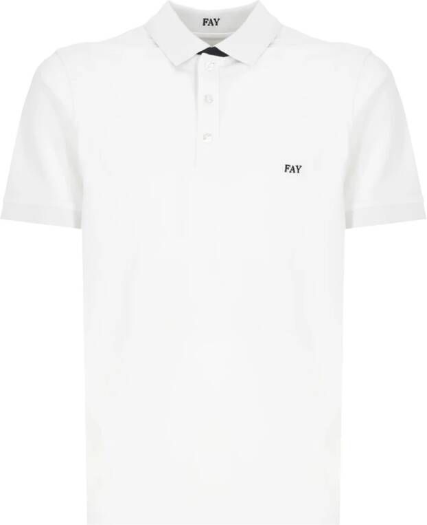 Fay Polo Shirt Wit Heren