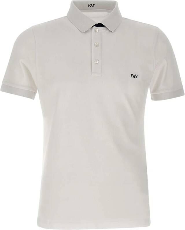 Fay Polo Shirt Wit Heren
