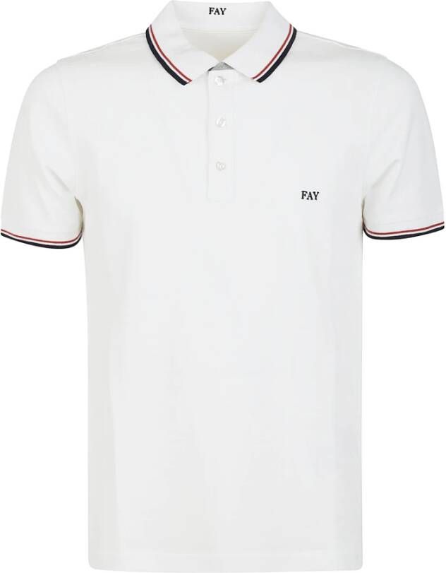 Fay Polo Shirts Wit Heren