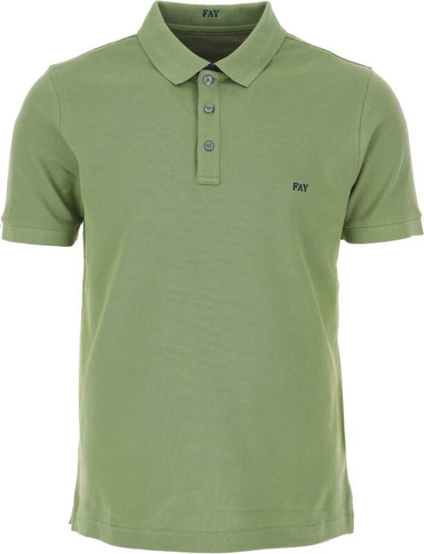 Fay Poloshirt Groen Heren