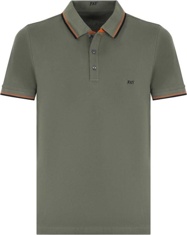 Fay Poloshirt Groen Heren