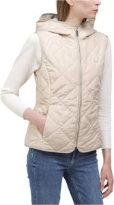 Fay Quilted Vest Beige Dames