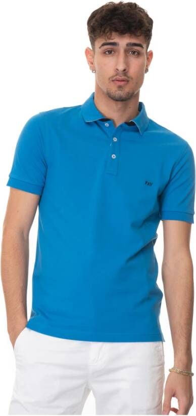 Fay Short sleeve polo shirt Blauw Heren