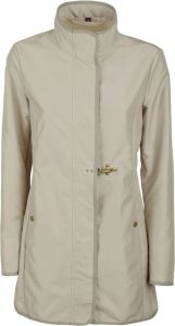 Fay Single-Breasted Coats Beige Dames