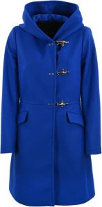 Fay Single-Breasted Coats Blauw Dames