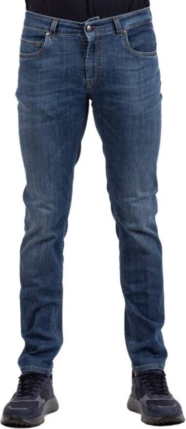 Fay Slim-fit broek Blauw Heren