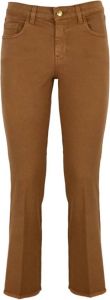 Fay Slim-fit Trousers Bruin Dames