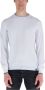 Fay Witte Trui Regular Fit Geschikt voor Koud Weer 100% Katoen White Heren - Thumbnail 1