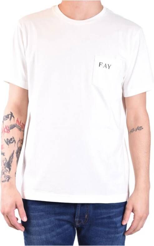 Fay T-Shirts Wit Heren