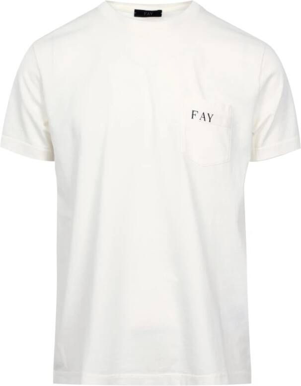 Fay T-Shirts Wit Heren