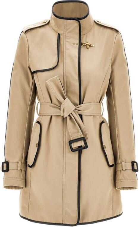 Fay Trench Coats Beige Dames