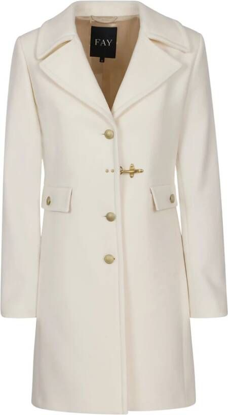 Fay Trench Coats White Dames
