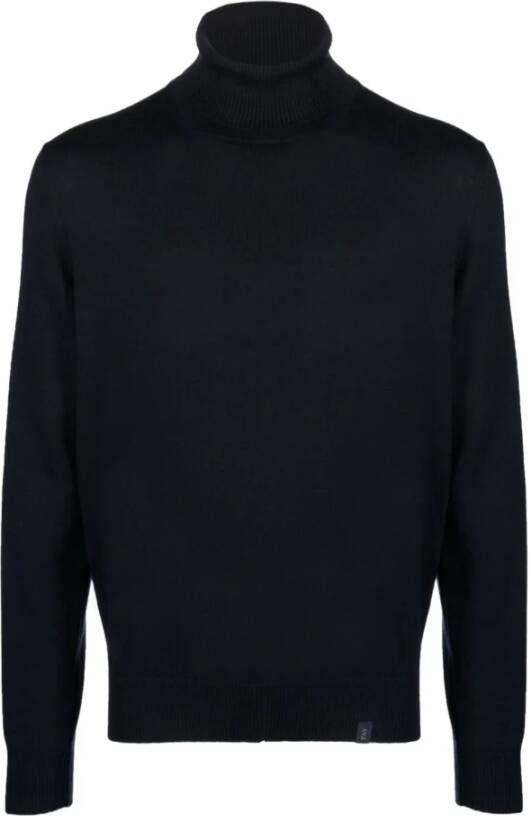 Fay Turtlenecks Blauw Heren