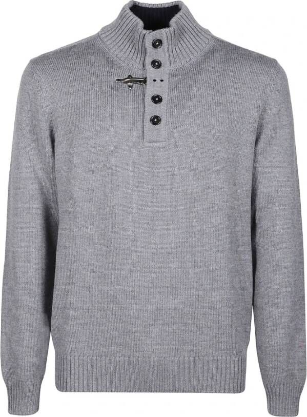 Fay Turtlenecks Grijs Heren