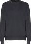 Fay Zwarte Crew Neck Wollen Trui Zwart Heren - Thumbnail 1