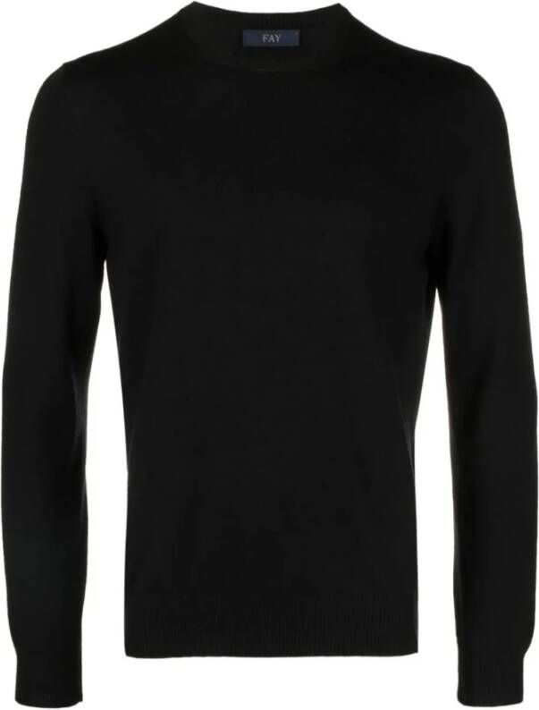 Fay Zwarte Sweaters voor Vrouwen Zwart Heren