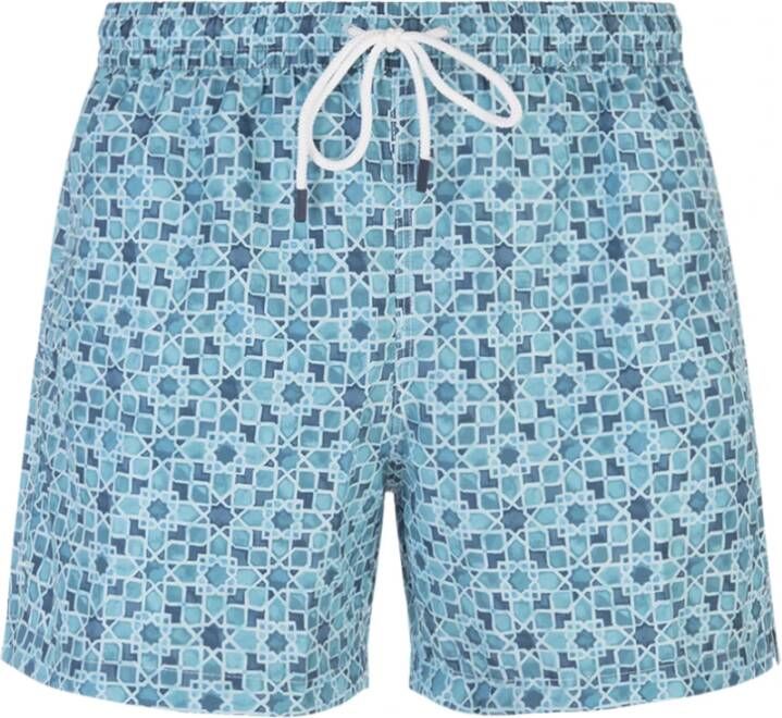 Fedeli Beachwear Blauw Heren