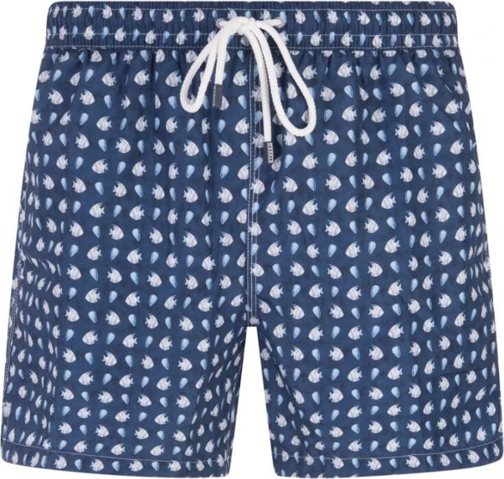 Fedeli Beachwear Blauw Heren
