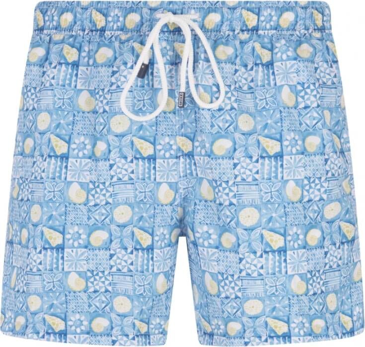 Fedeli Beachwear Blauw Heren
