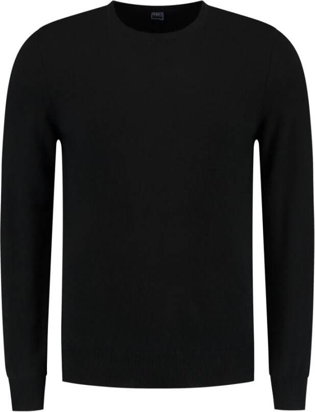 Fedeli Black Cashmere Blend Sweater Zwart Heren