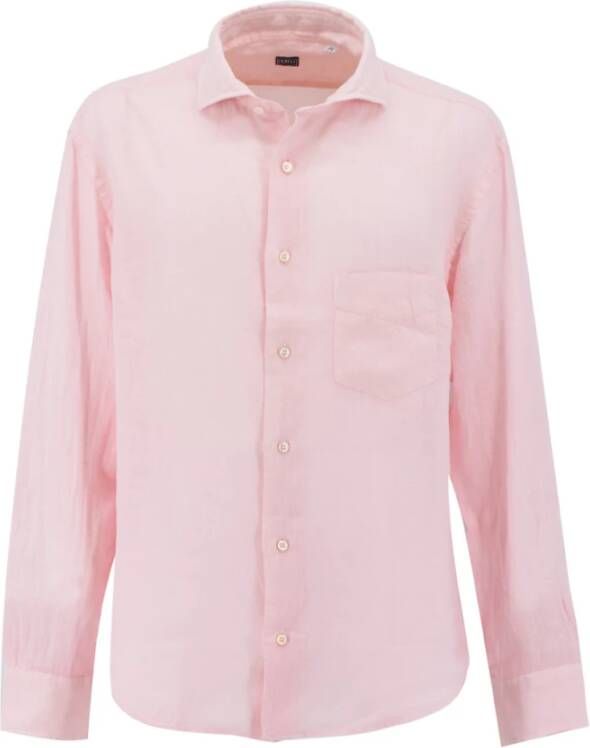 Fedeli Formal Overhemd Roze Heren
