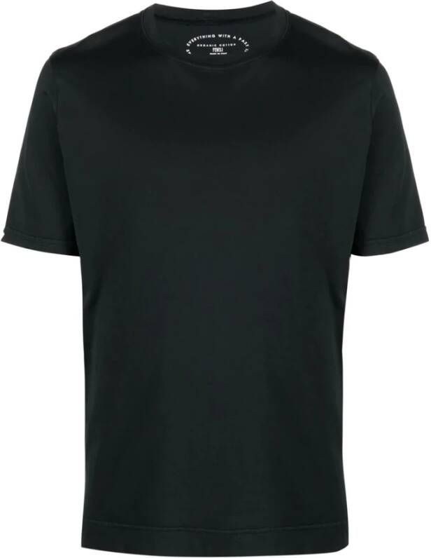 Fedeli Organisch Zwart Extreme Jersey T-Shirt Zwart Heren