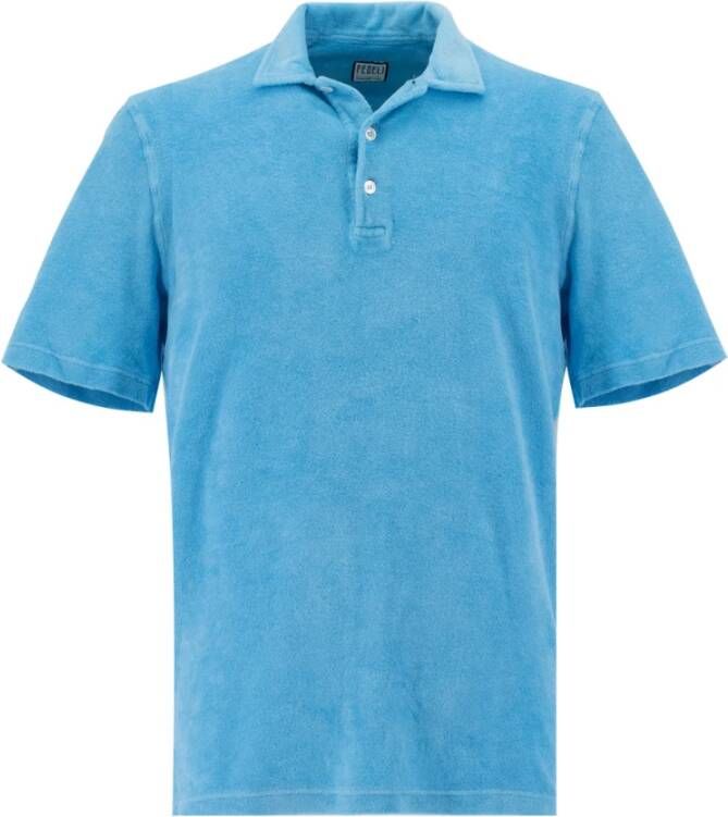 Fedeli Polo Shirt Blauw Heren