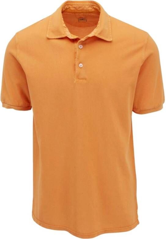 Fedeli Polo Shirt Oranje Heren