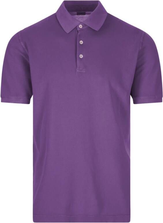 Fedeli Polo Shirt Purple Heren